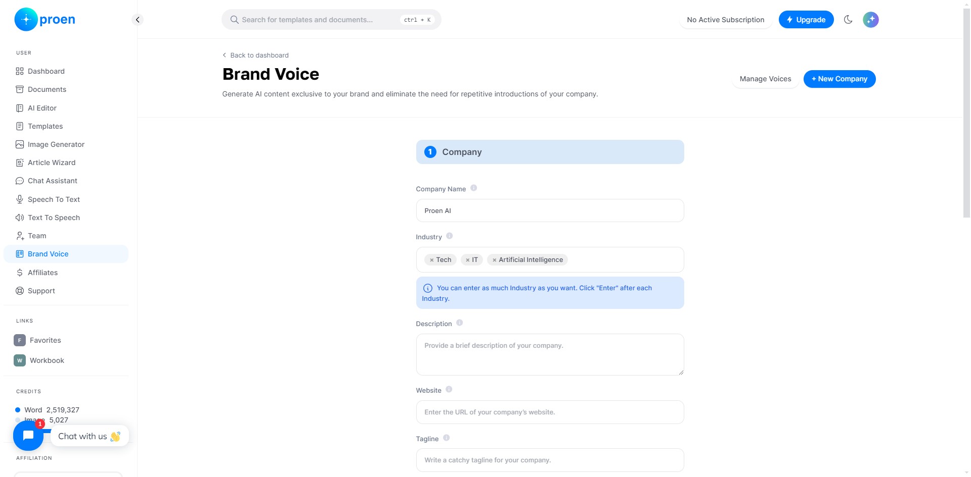 Enter a short description of your organization