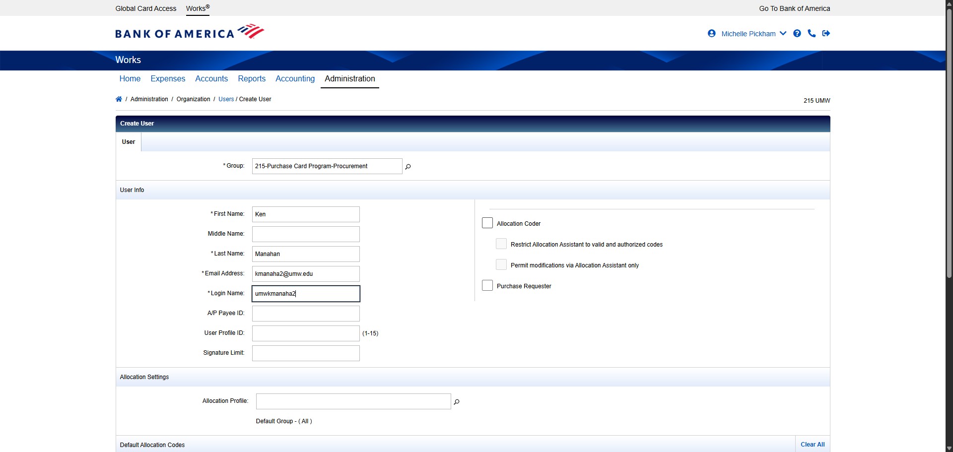 Check the box next to Allocation Coder.