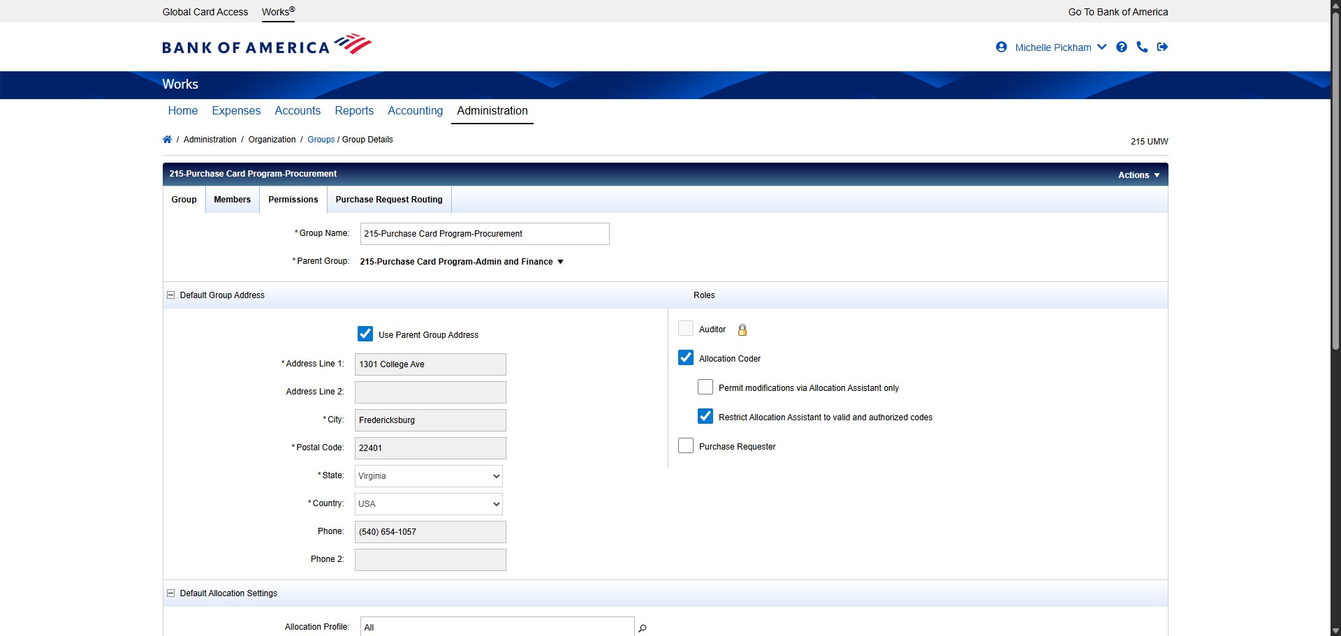 Click on the "Permissions" tab.