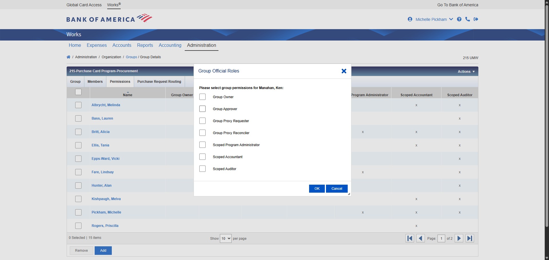 Check the box for Group Approver.