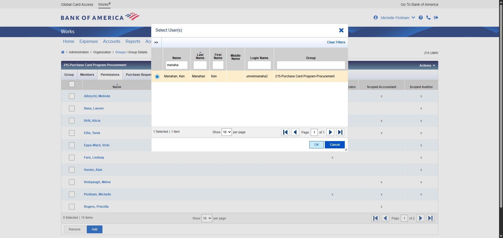 Once found and selected, Click on "OK"