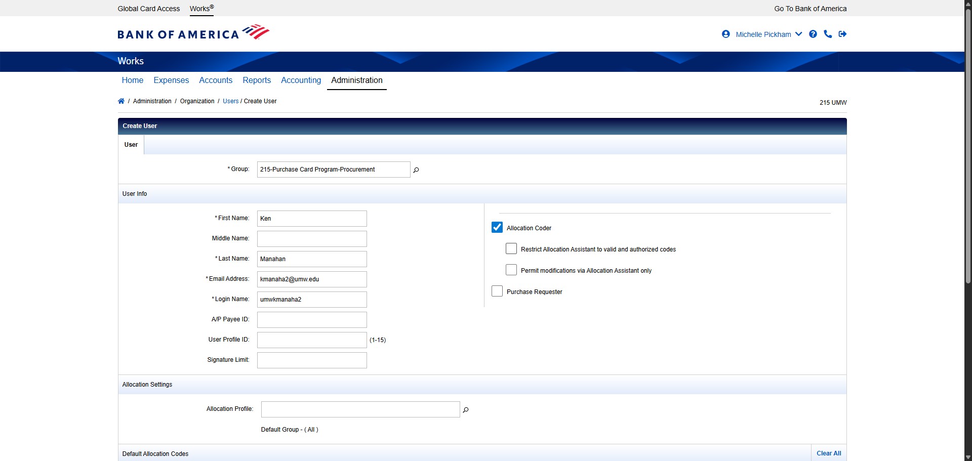 Check the box next to Restrict Allocation Assistant to valid and authorized codes.