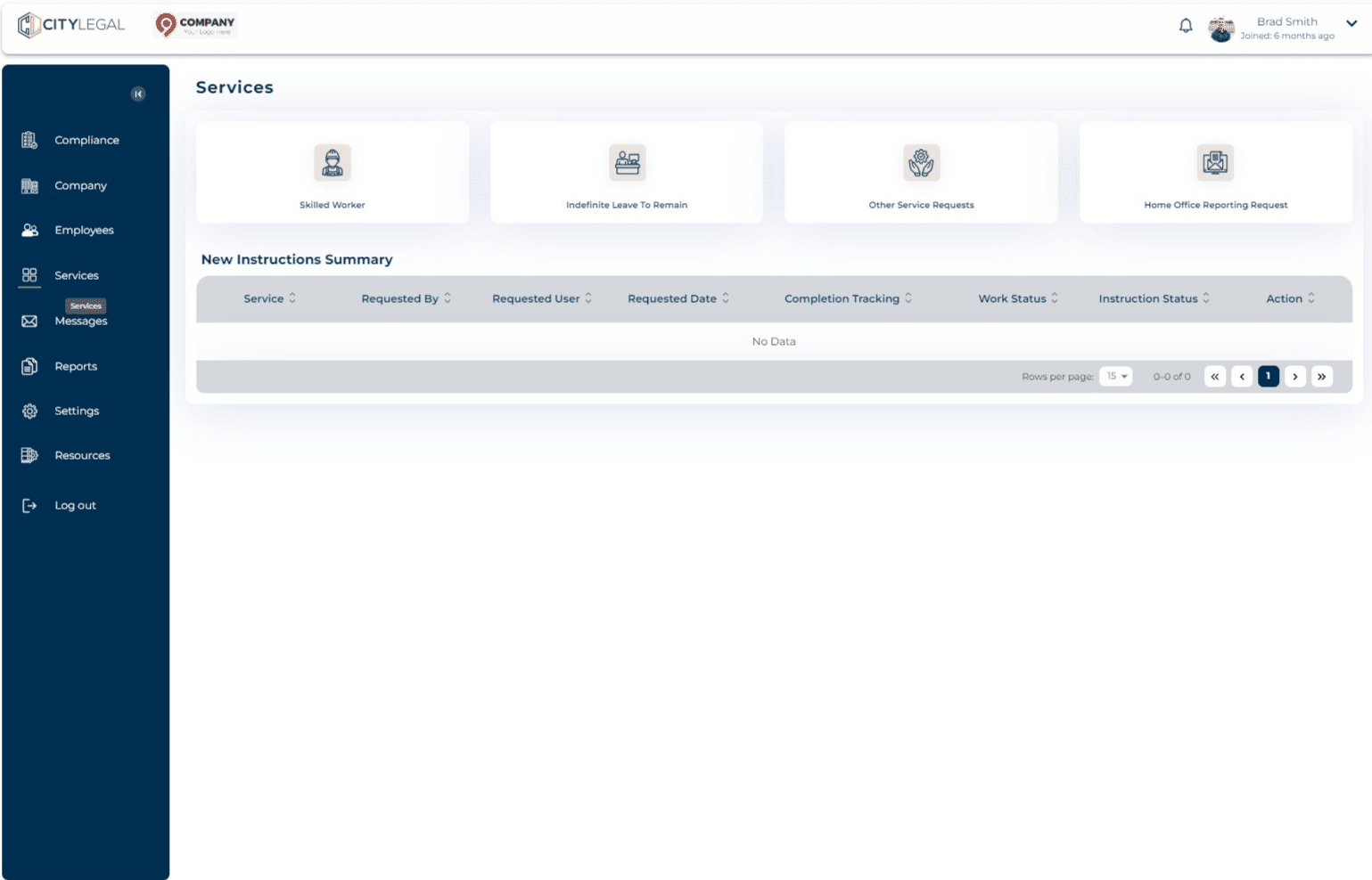 Navigate to "Services"