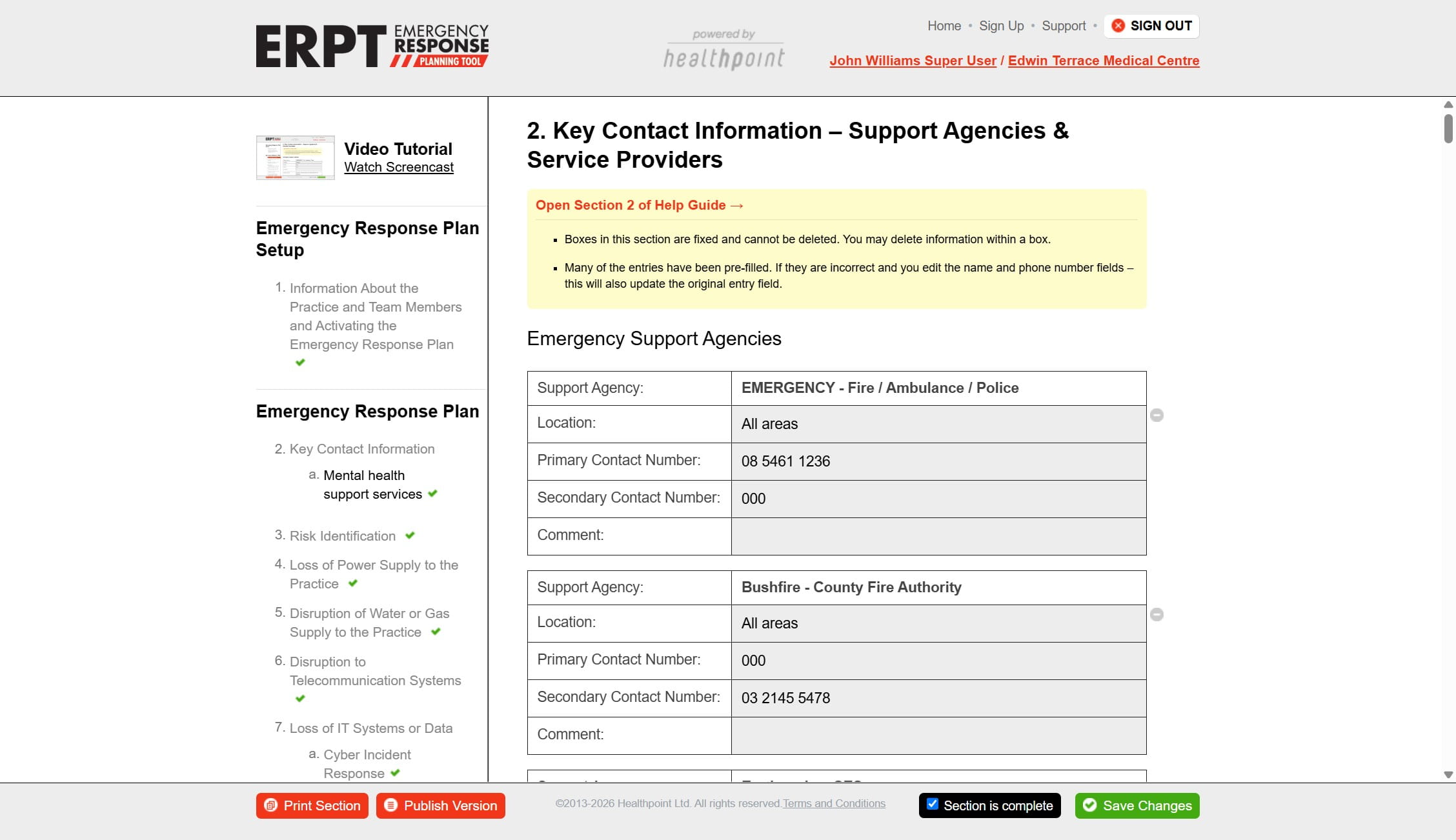 Click on "Mental health support services"