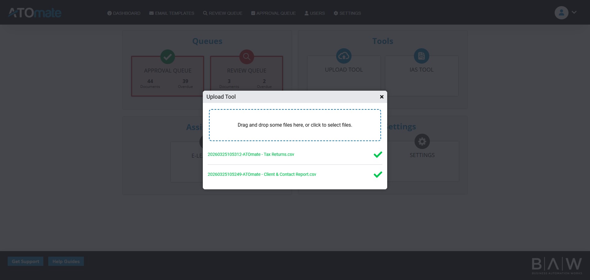 When it shows the green icon, it means this is exported in ATO Mate