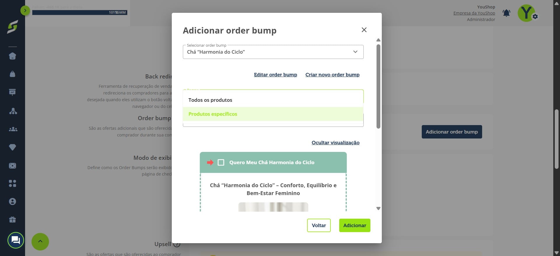 Após configurar, clique em **“Adicionar”**.