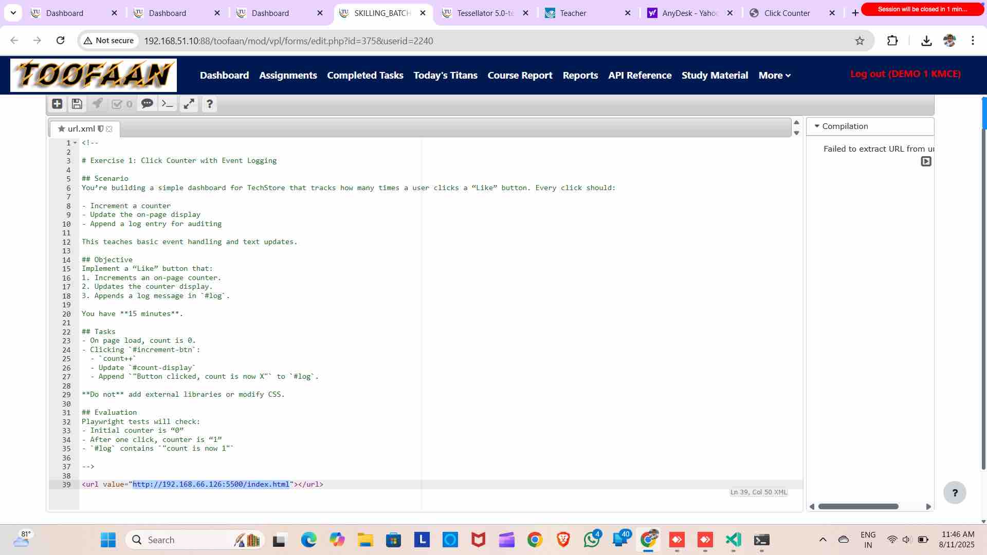 Note URL starts with
http://