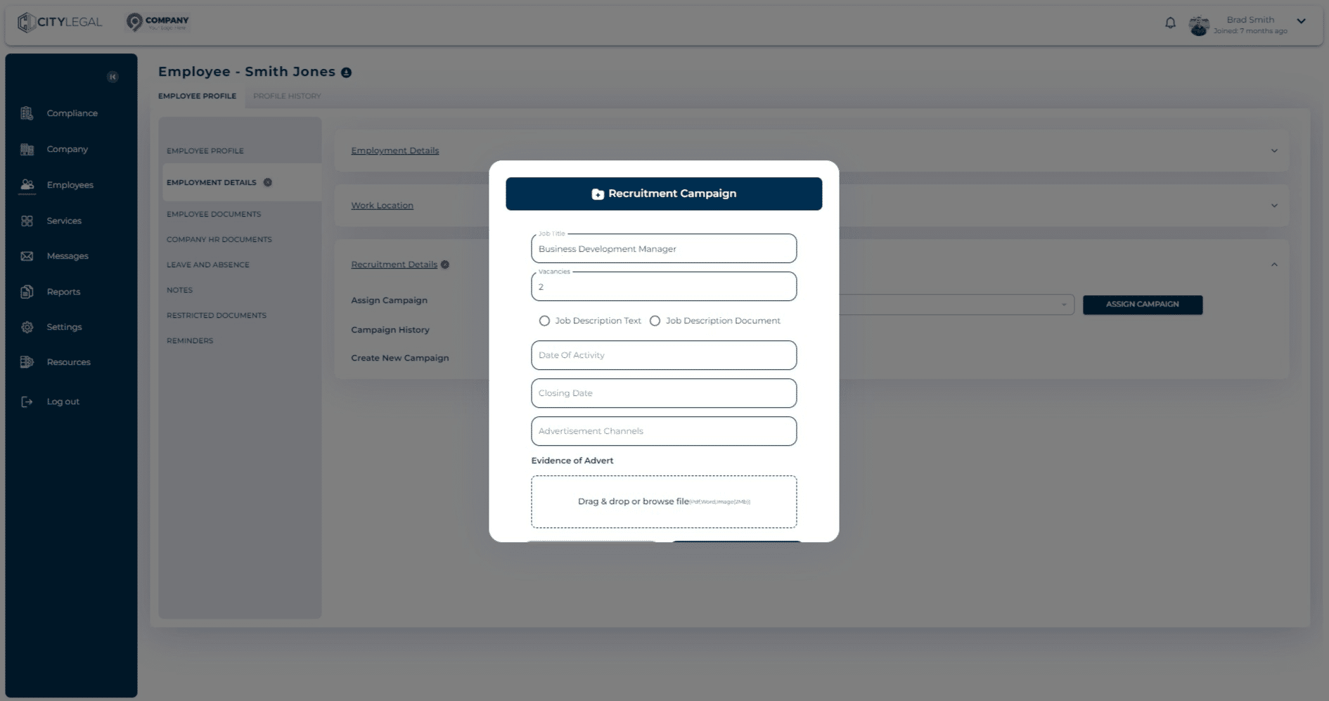 Click on "Job Description Text"