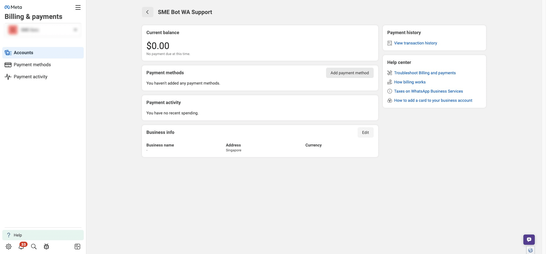 Click "Add payment method"
