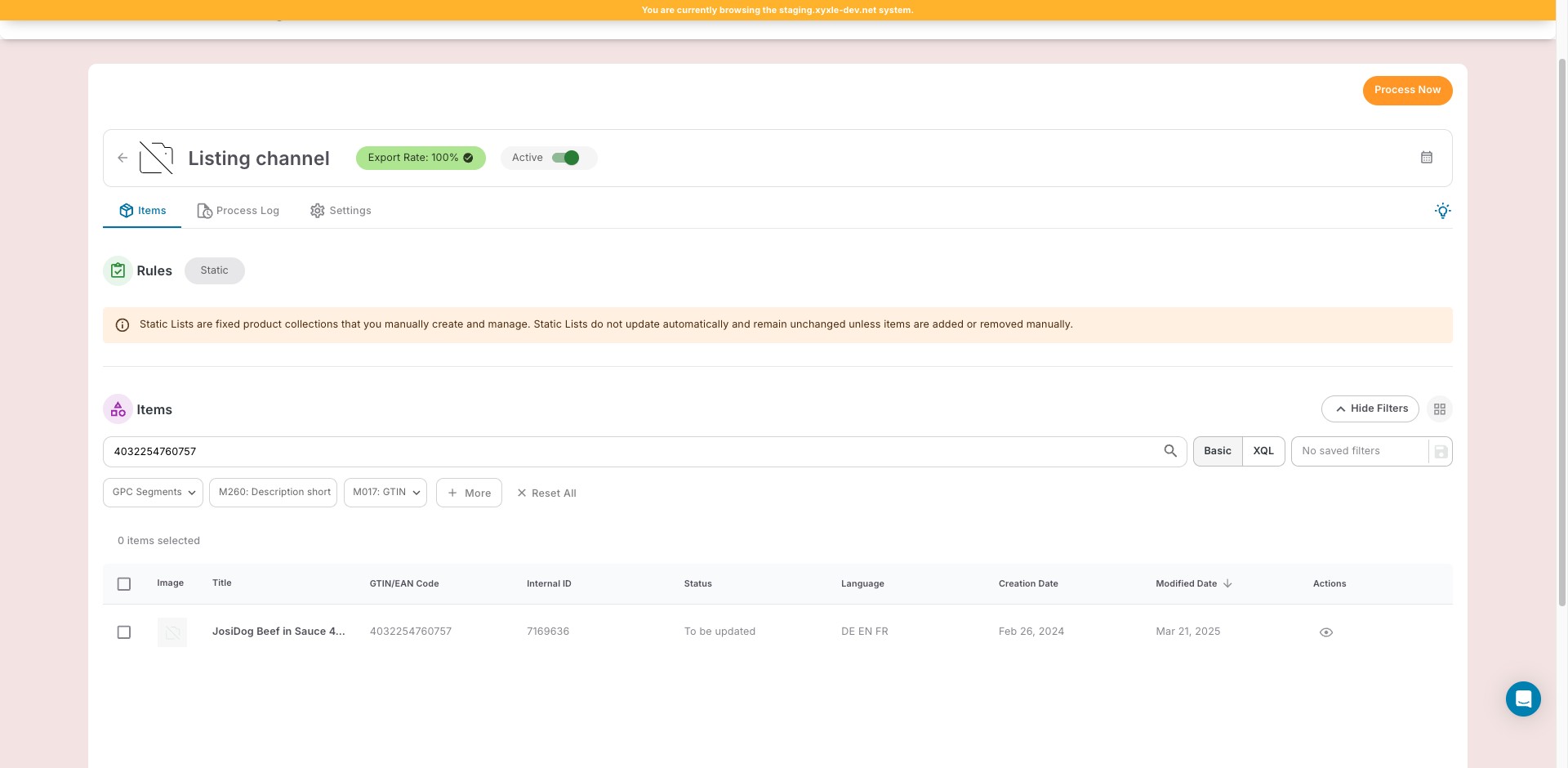 Fai clic su "Elabora ora"