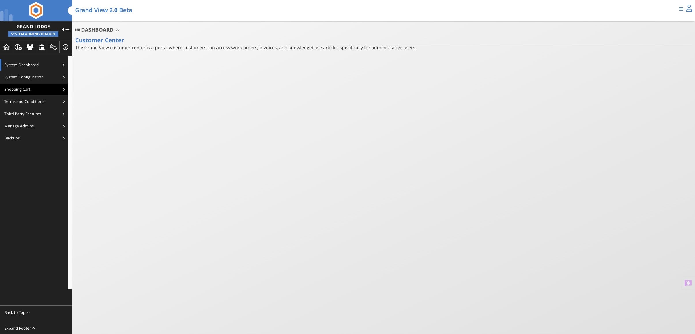 Click on "Shopping Cart"