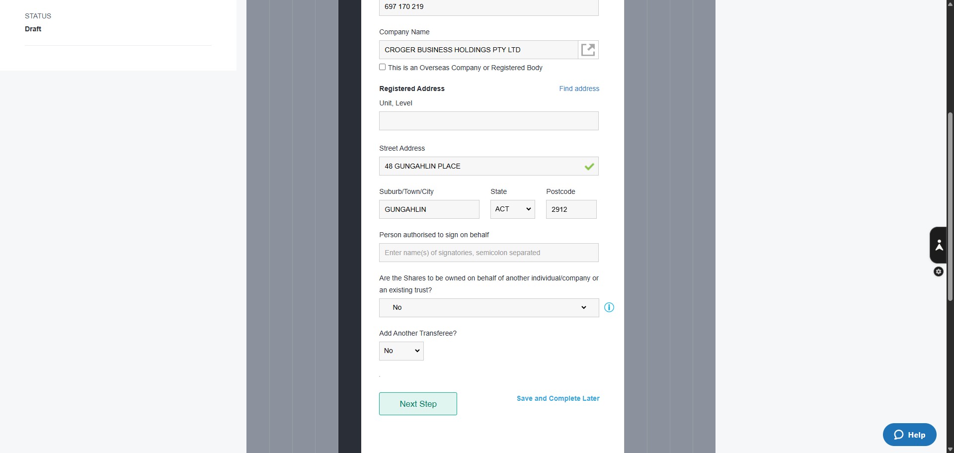 Click here to enter the Director who will sign off on this form. Check with the manager if you are not sure.