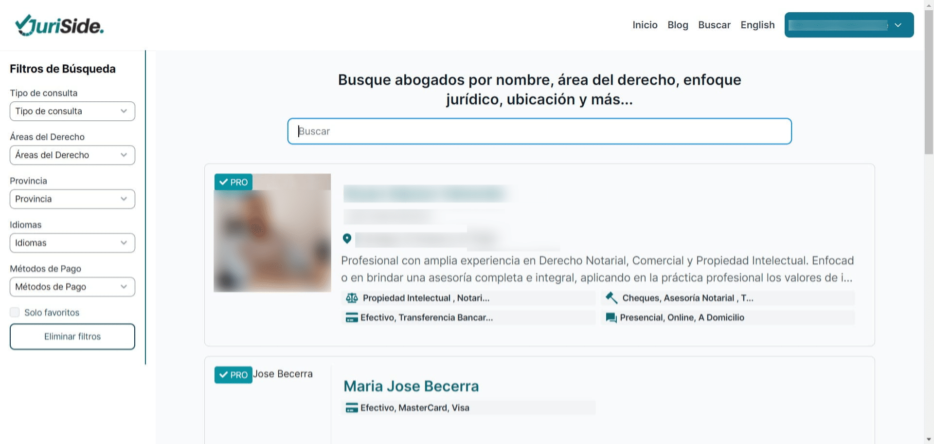 Click en el perfil del colega que desea visitar.