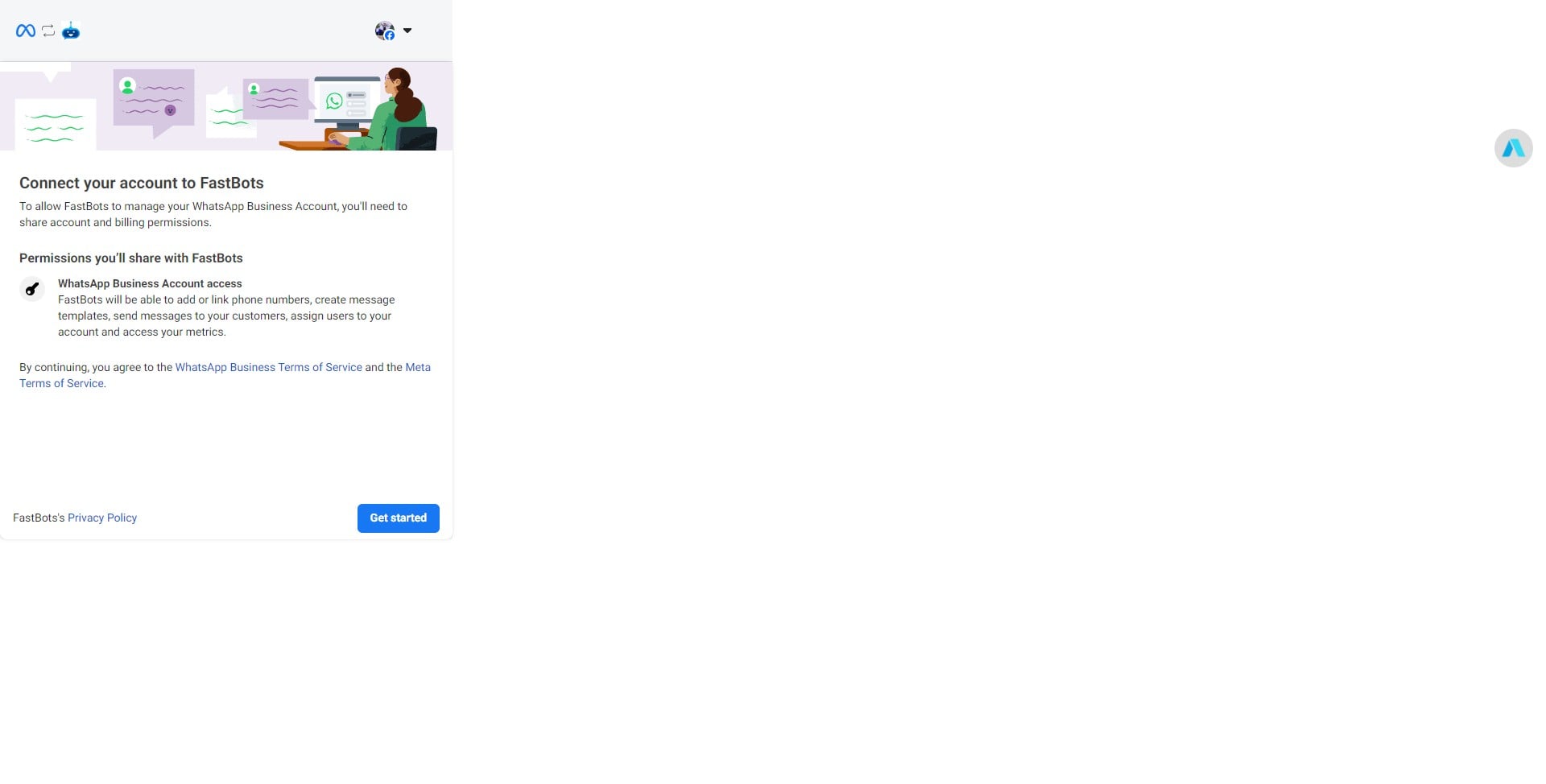 Click on "Get Started"