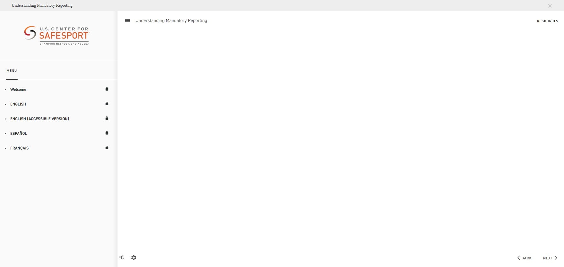 Start the course (it will save whereever if you need to come back to it at any point). 