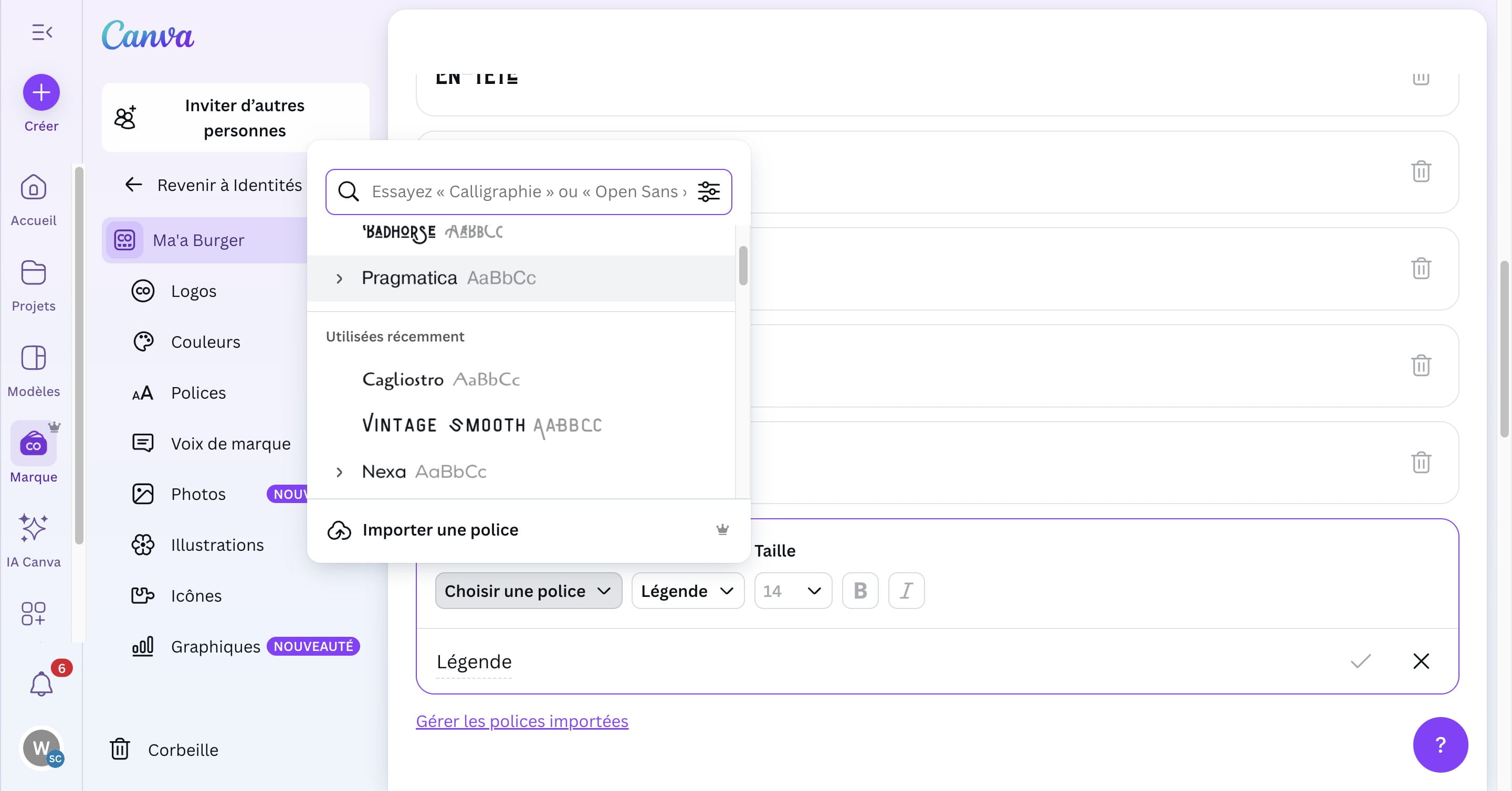 Cliquer sur cette icone
