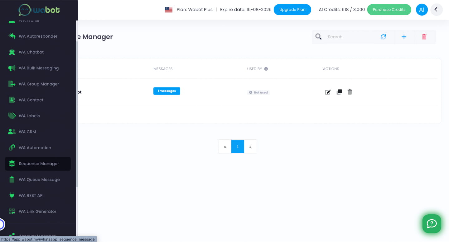 You can also create template inside Sequence Manager. Here you can monitor and clone the template