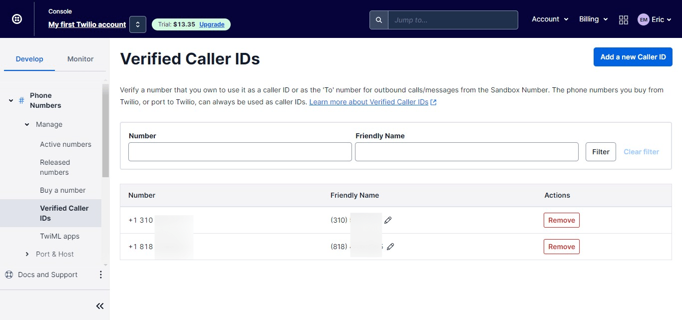 Your VOIP number is added. 