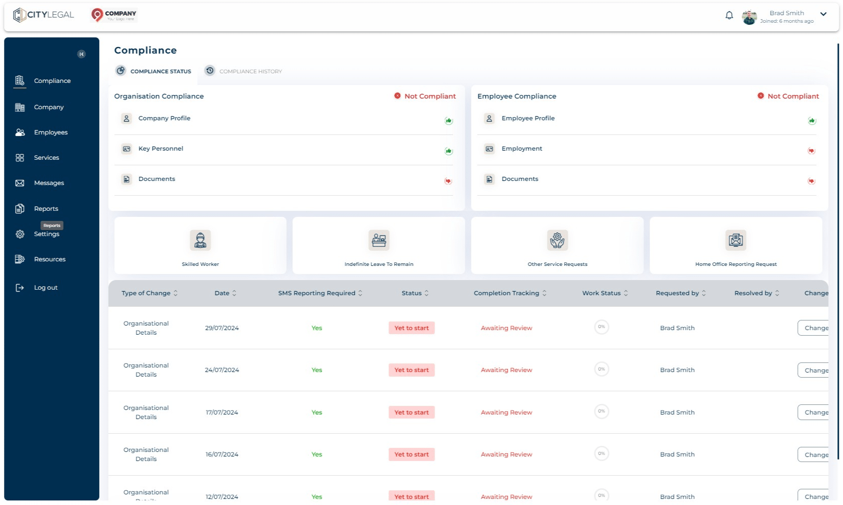 Navigate to 'Reports' sections on the portal.
