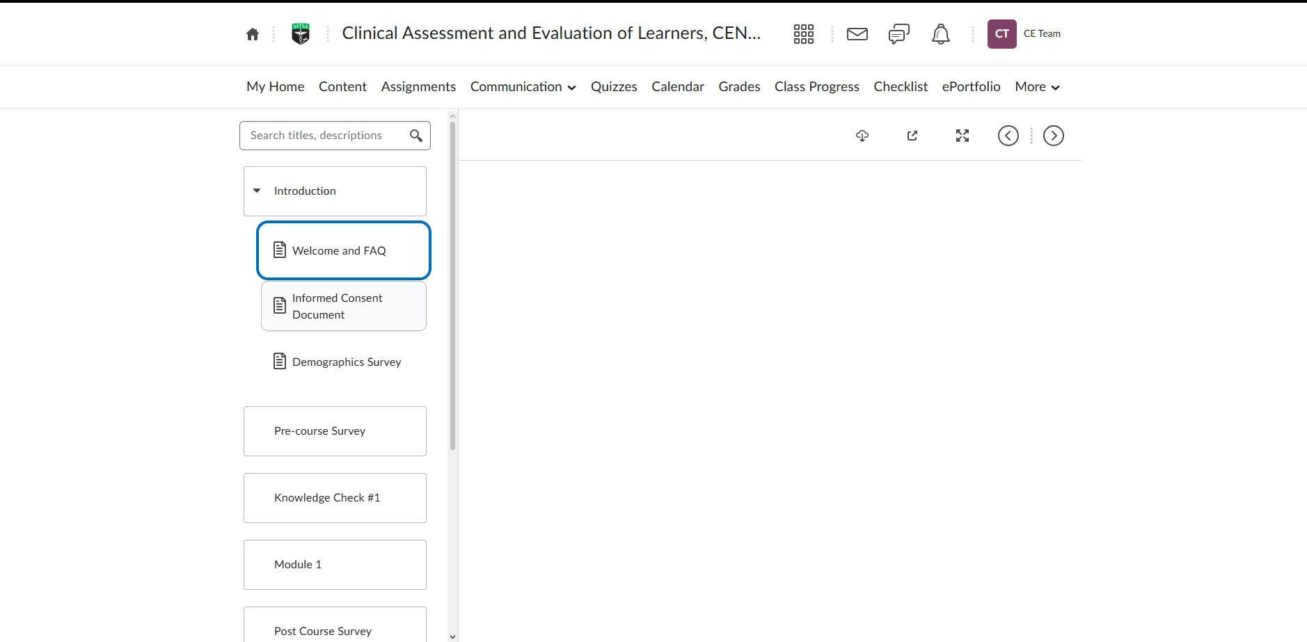 Click on "Informed Consent Document"