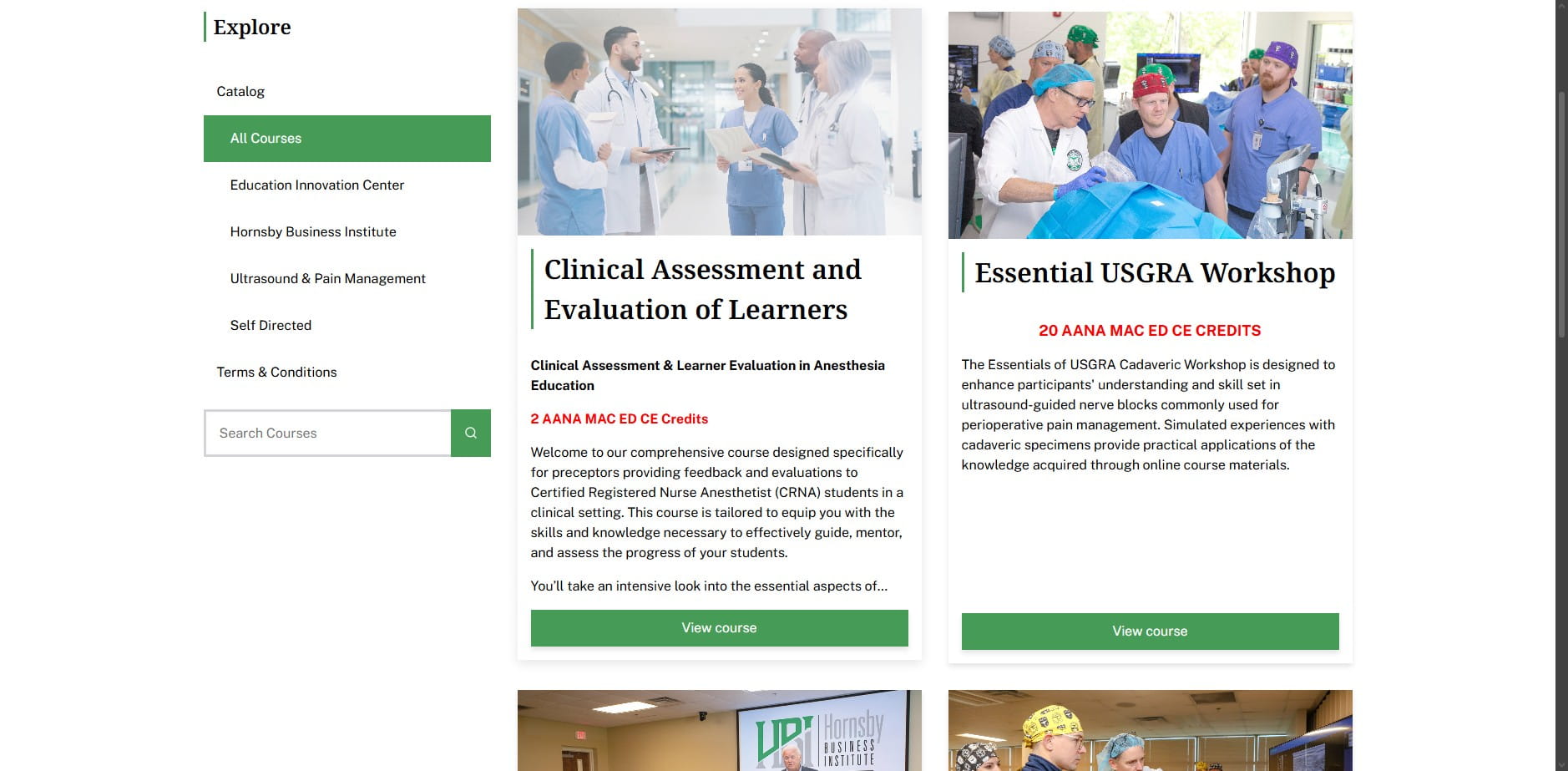 Click on "Clinical Assessment and Evaluation of Learners"
