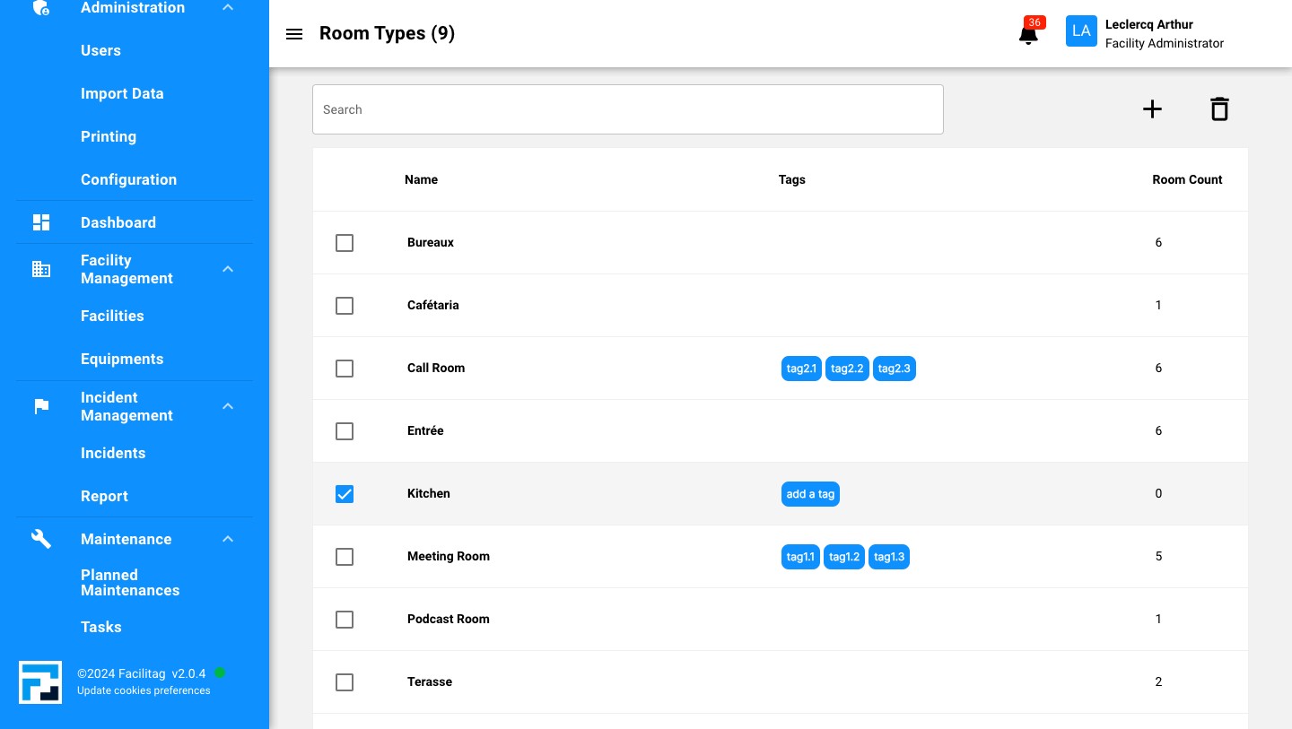 Click on the "Bin" icon