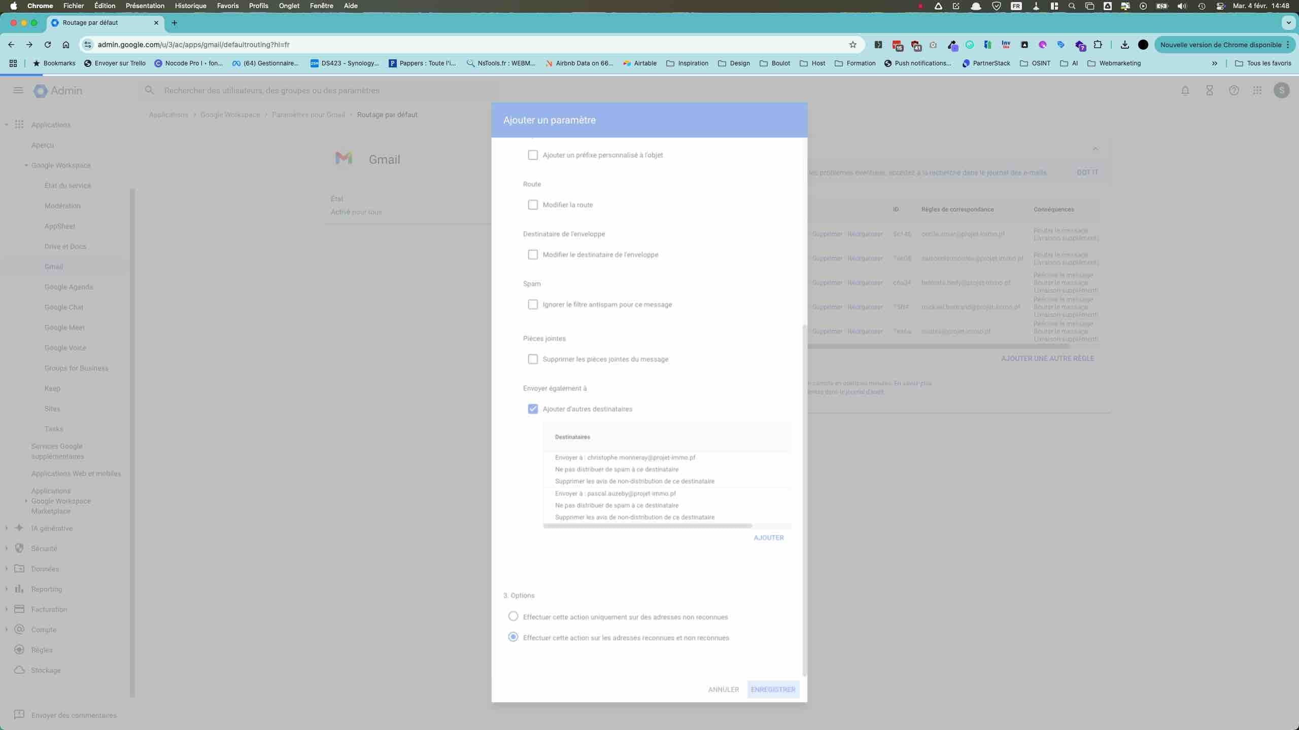 Enregistrer une fois terminé.