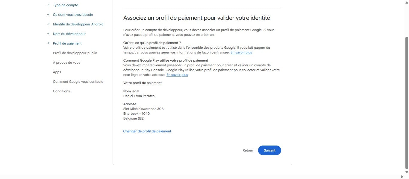 Cliquer sur "Suivant"