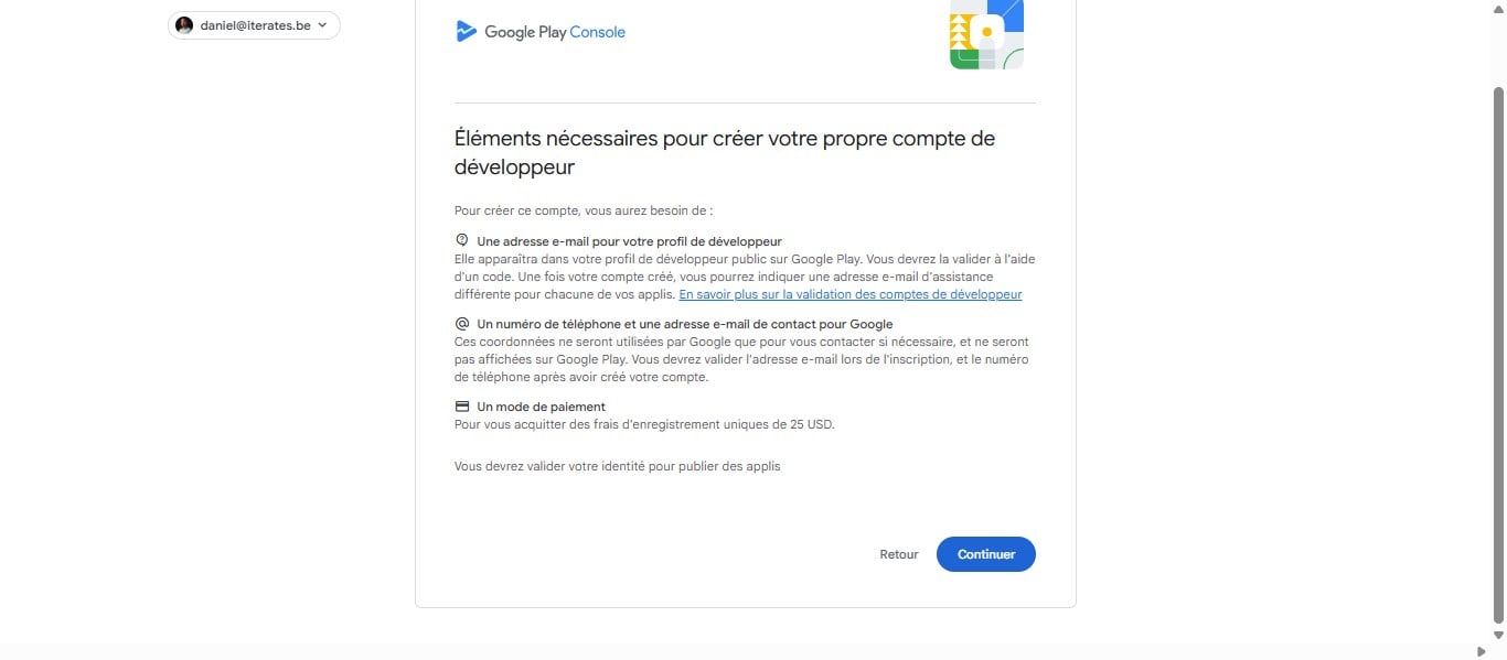 Cliquer sur "Continuer"
