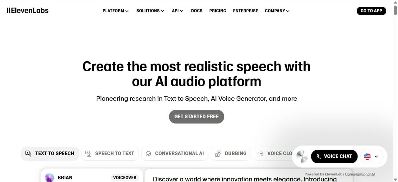 Dé clic en el botón "Get started free"