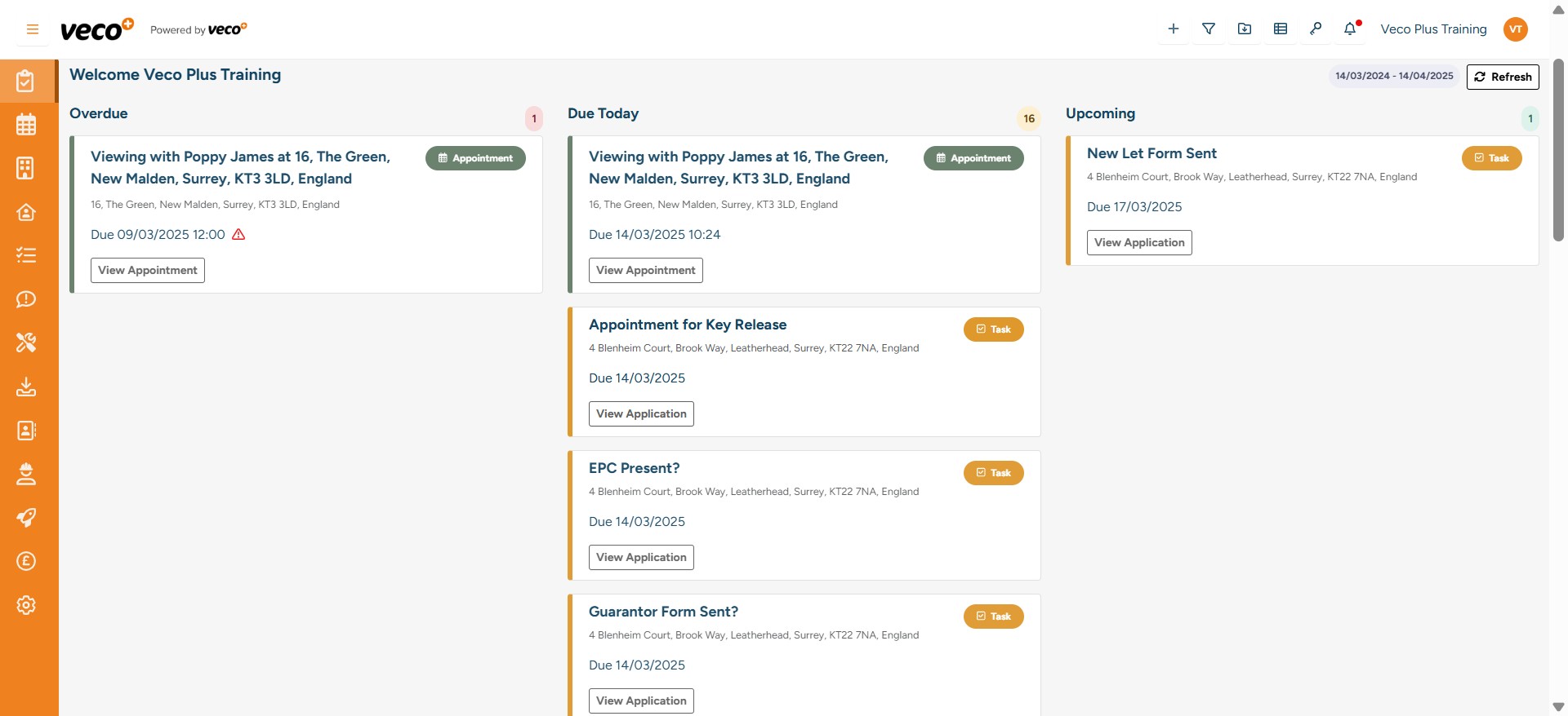 Tasks assigned to you will appear in your 'Tasks' from the Dashboard
