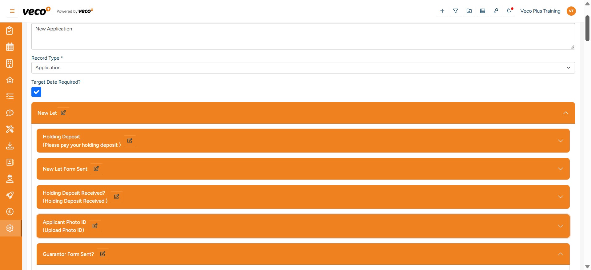 An example of a Workflow Group containing tasks