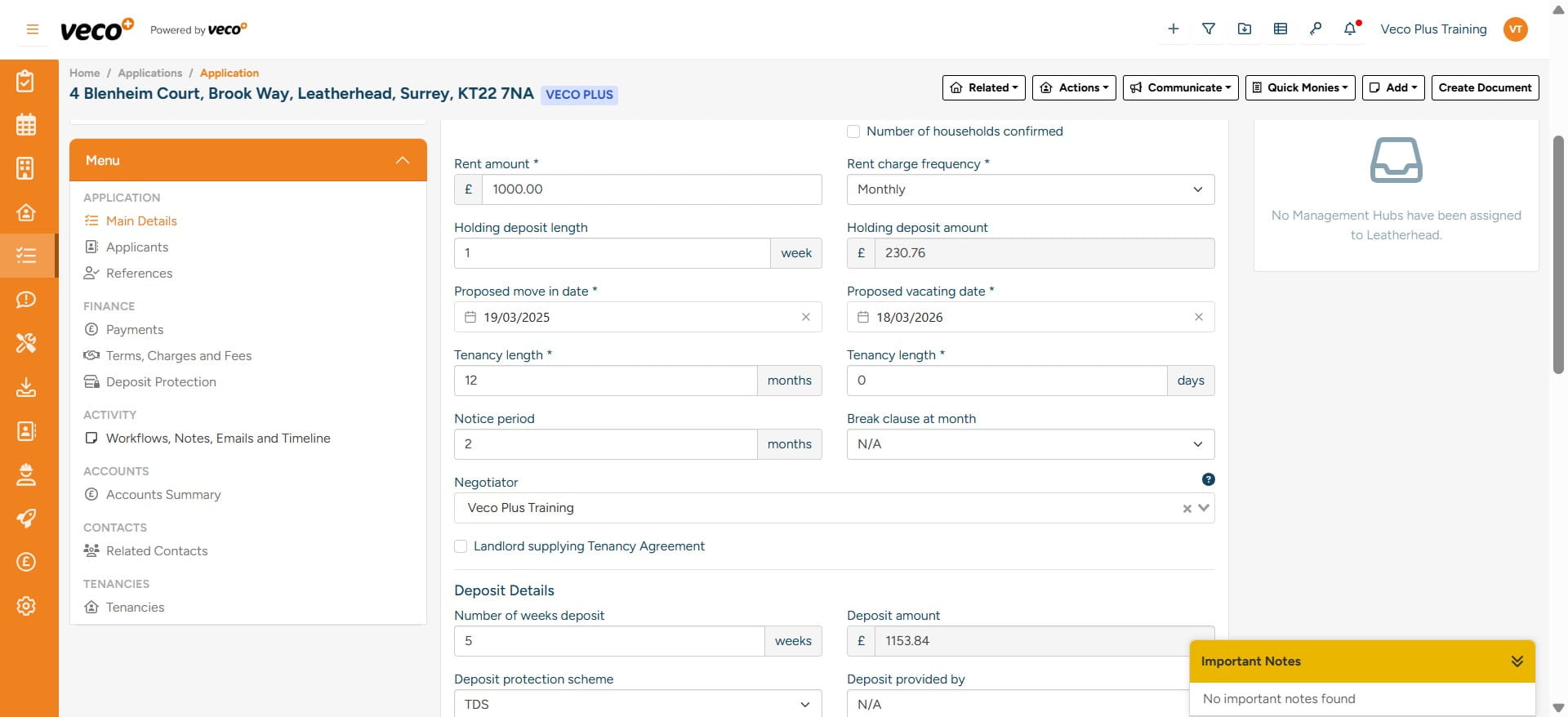 Go to the Menu on the left and select ‘Workflows, Notes, Emails and Timeline’ 