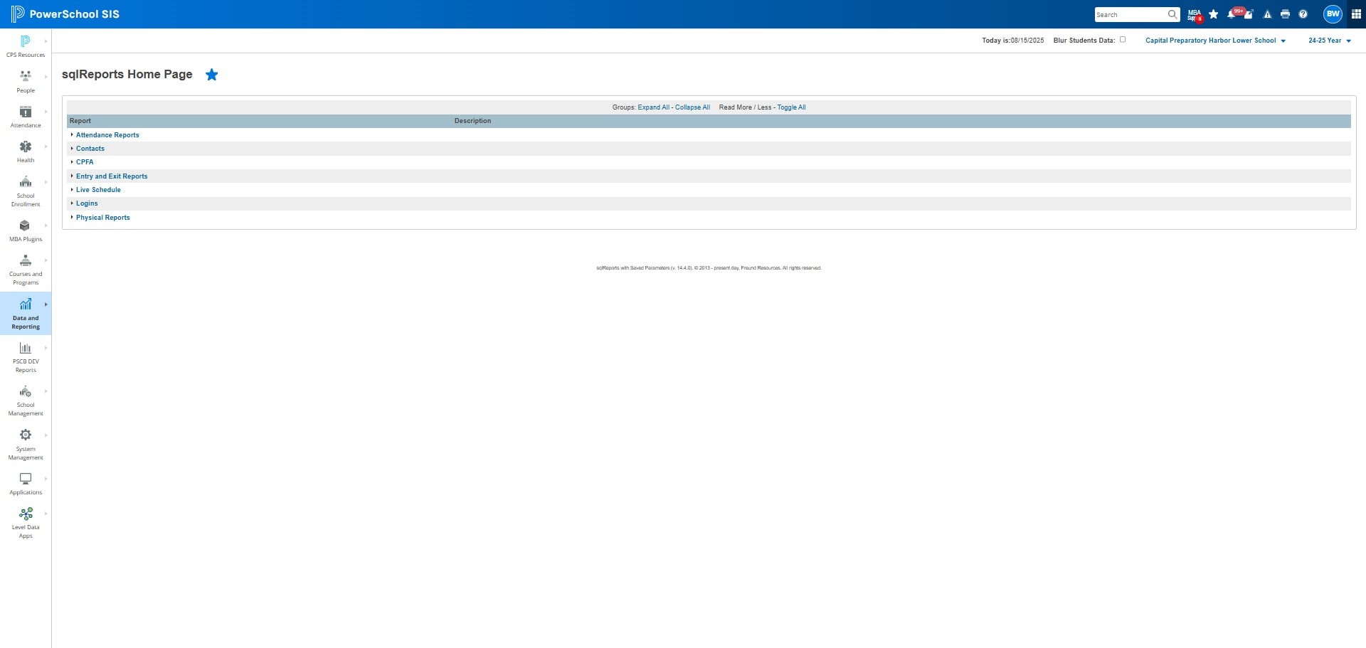 Click on Attendance Reports