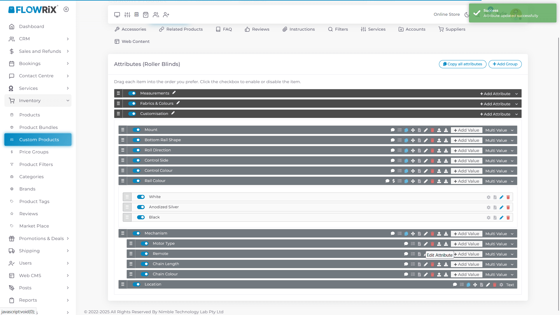 Next, edit **Motor Type**