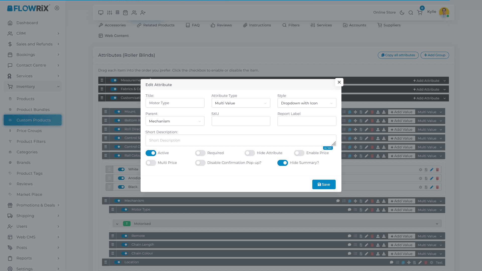 Turn on the toggle for **Enable Price**