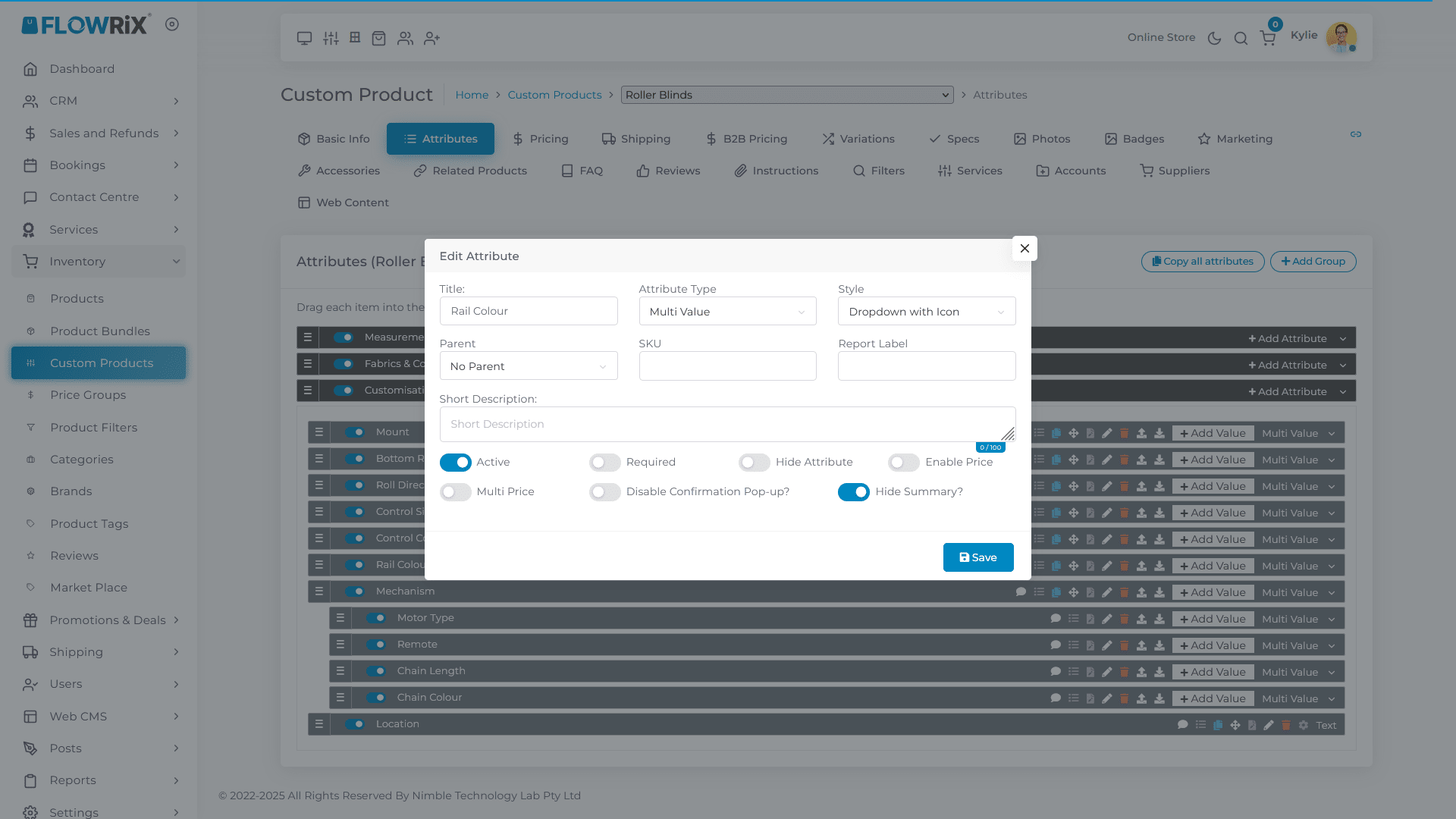 Turn on the toggle for **Enable Price**