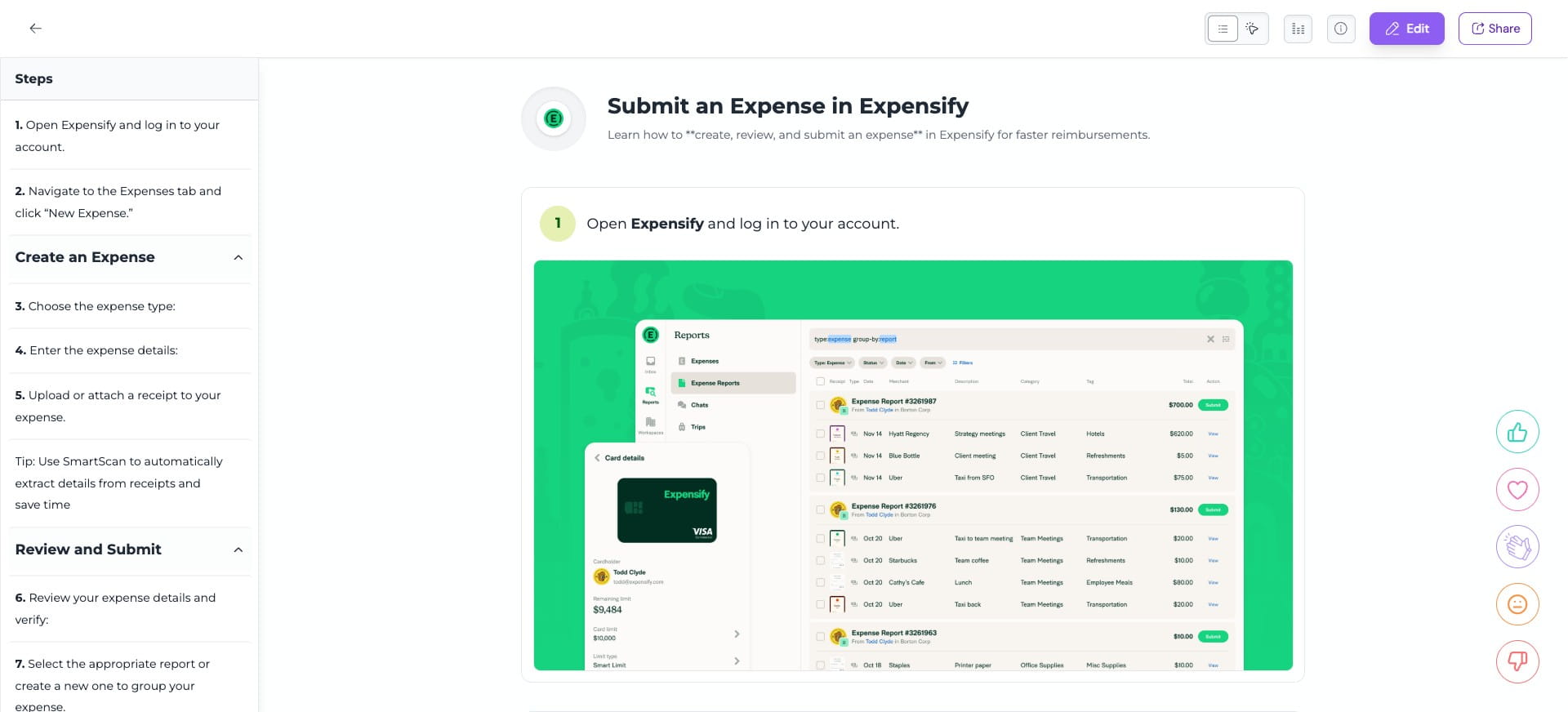 Tada 🎉 You've created a complete guide just with plain text.