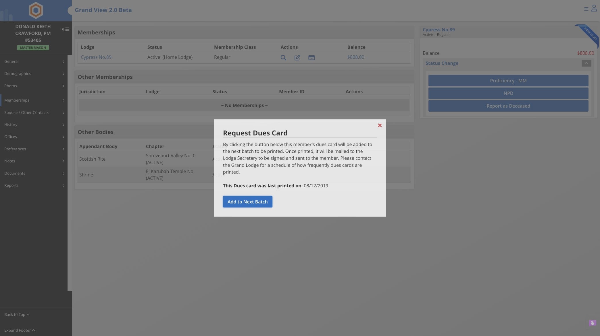 Click on "Add to Next Batch"