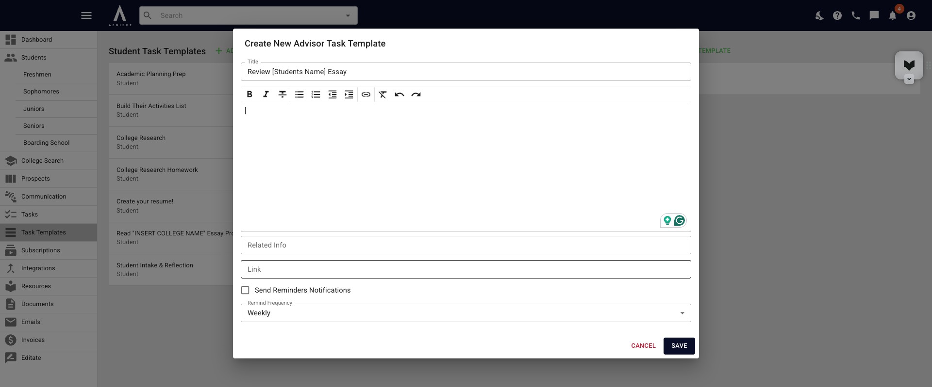 You can paste a URL into the **Link** field. Once the link's been added a new field will appear under it called **Link Text**. That's where you would add the link's title. 