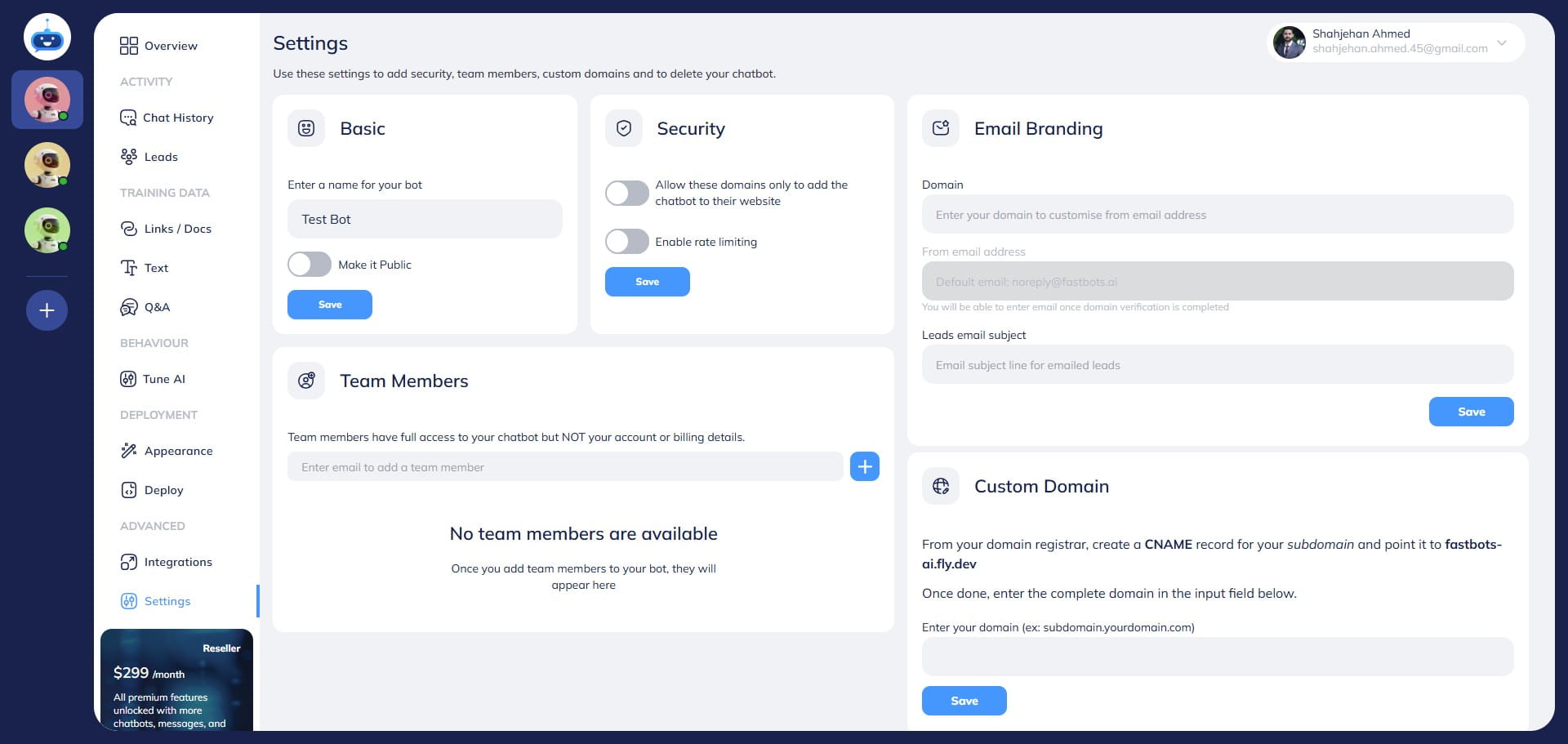 Done 🚀. You have successfully made your chatbot private. Now it won't work outside of the app. 