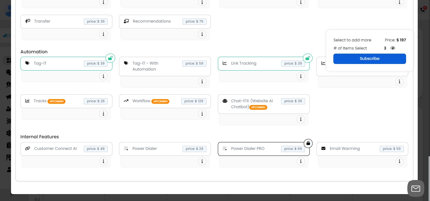 Now that we've selected our new tools, we're ready to begin using them. SMS-iT offers a 14-day trial period. Click on "Subscribe" to start your trial.