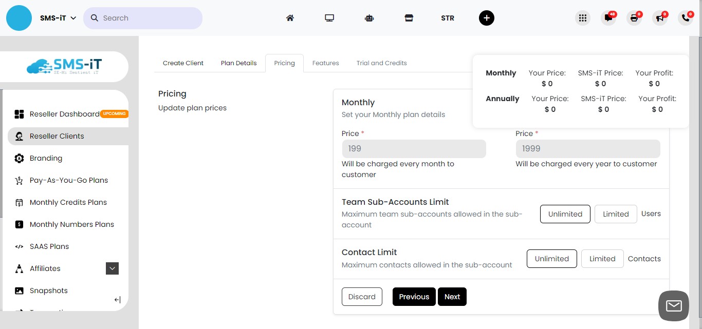 **Customizing pricing for your client:**
     1. Create a pricing structure specific to this client
     2. Build in your desired profit margins
     3. Remember, you can adjust pricing later after building the CRM
     4. This personalized approach works best when you've completed a discovery call
     5. Focus on developing a CRM that solves the client's specific problems