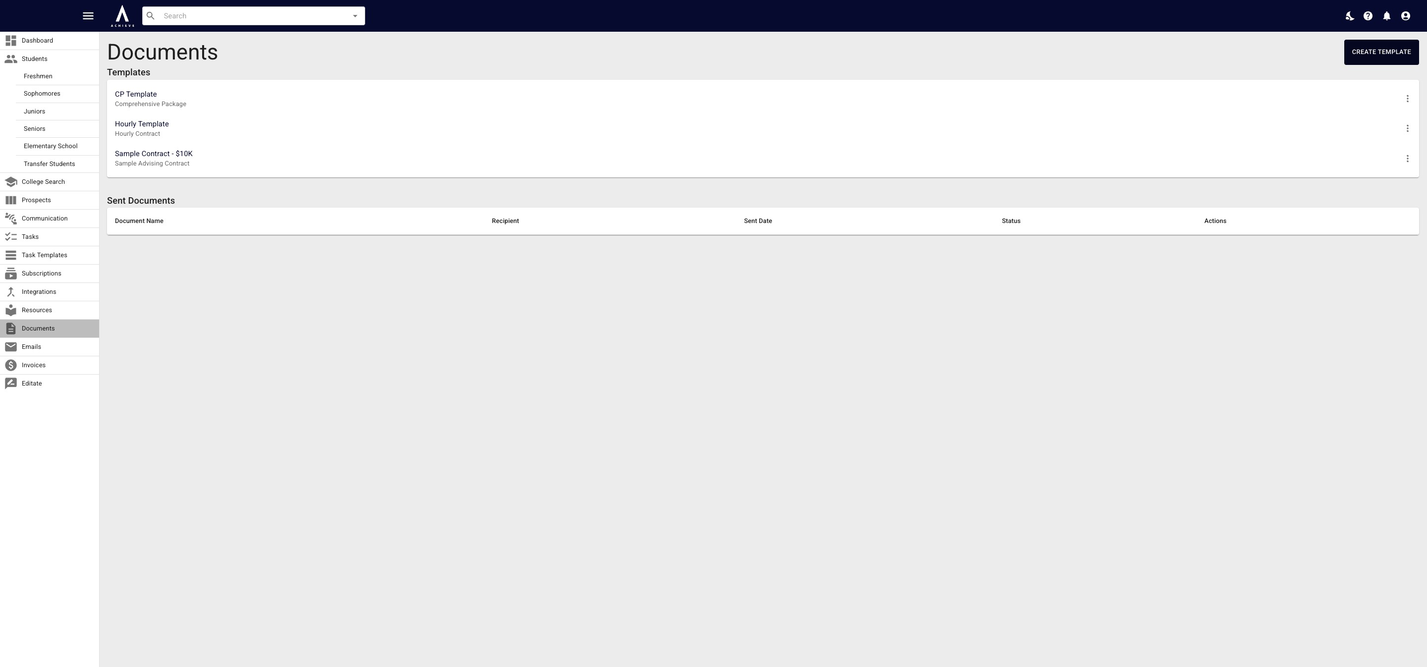 You'll know your new template is ready to send because, once it's saved, the template title will be in black font. 