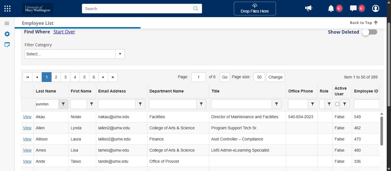 Click the filter button.