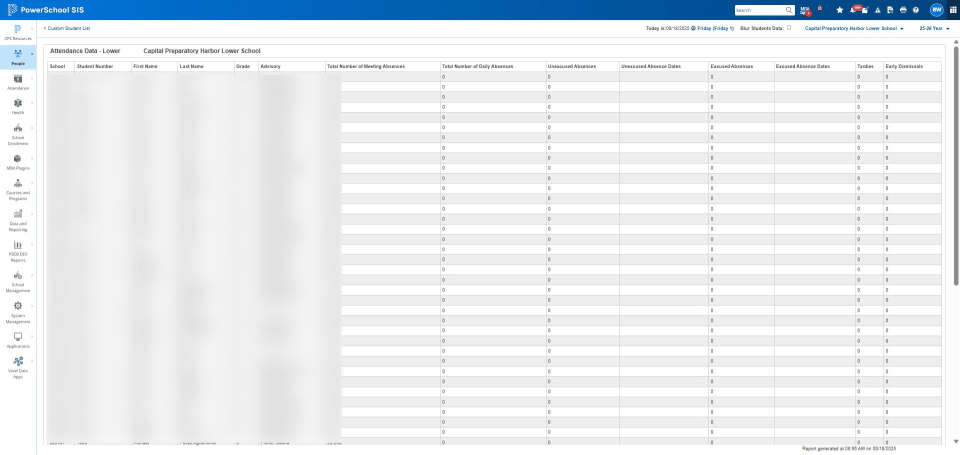 Copy the information into an google sheet