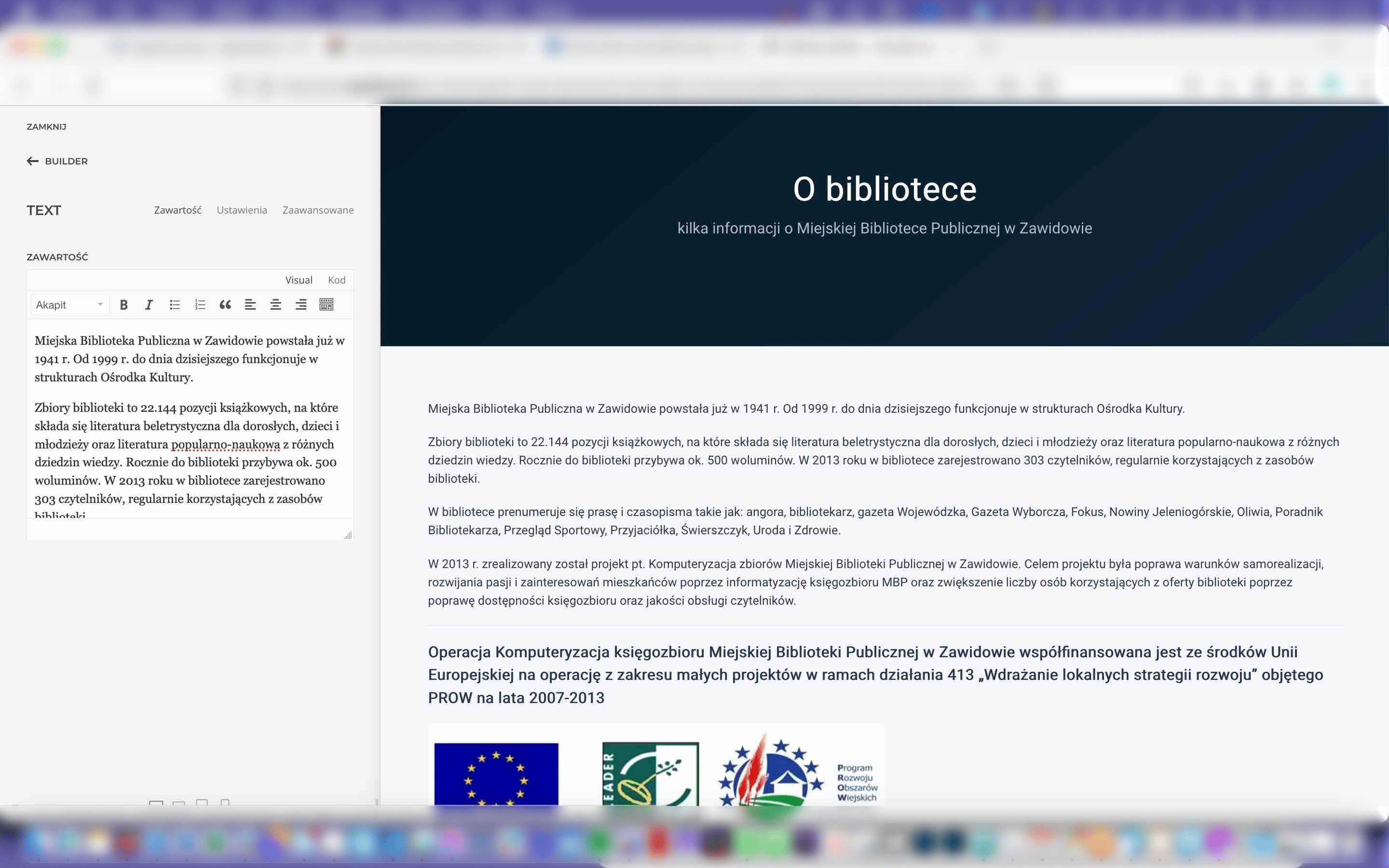 Wracamy do poprzedniego układu.