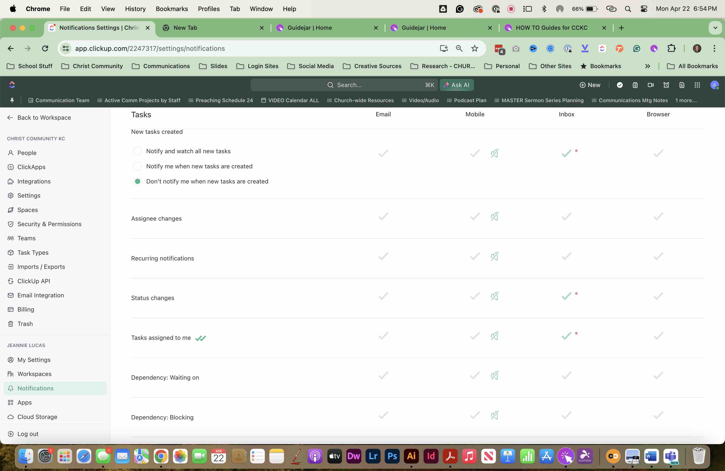 Continue to SCROLL to see all options. SELECT appropriate options.
