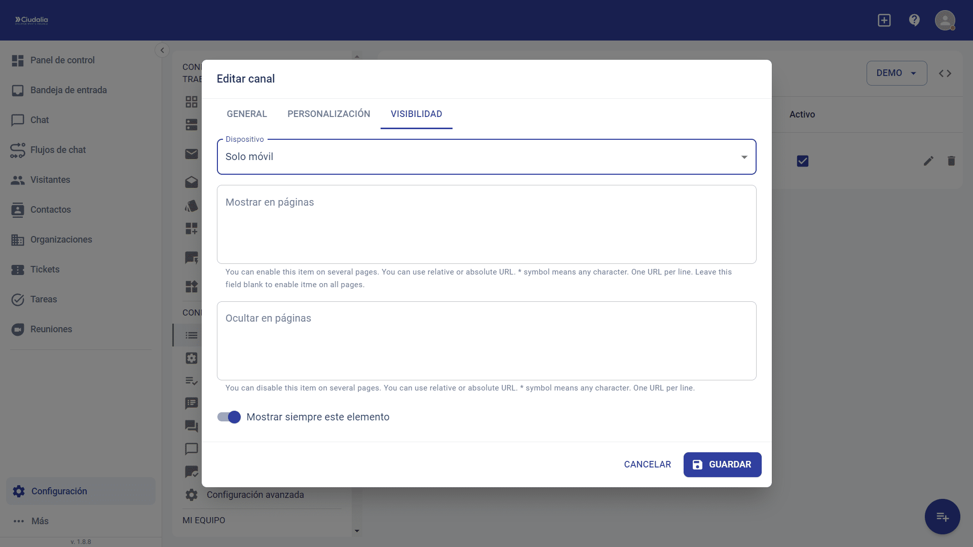 **Guarda** los cambios