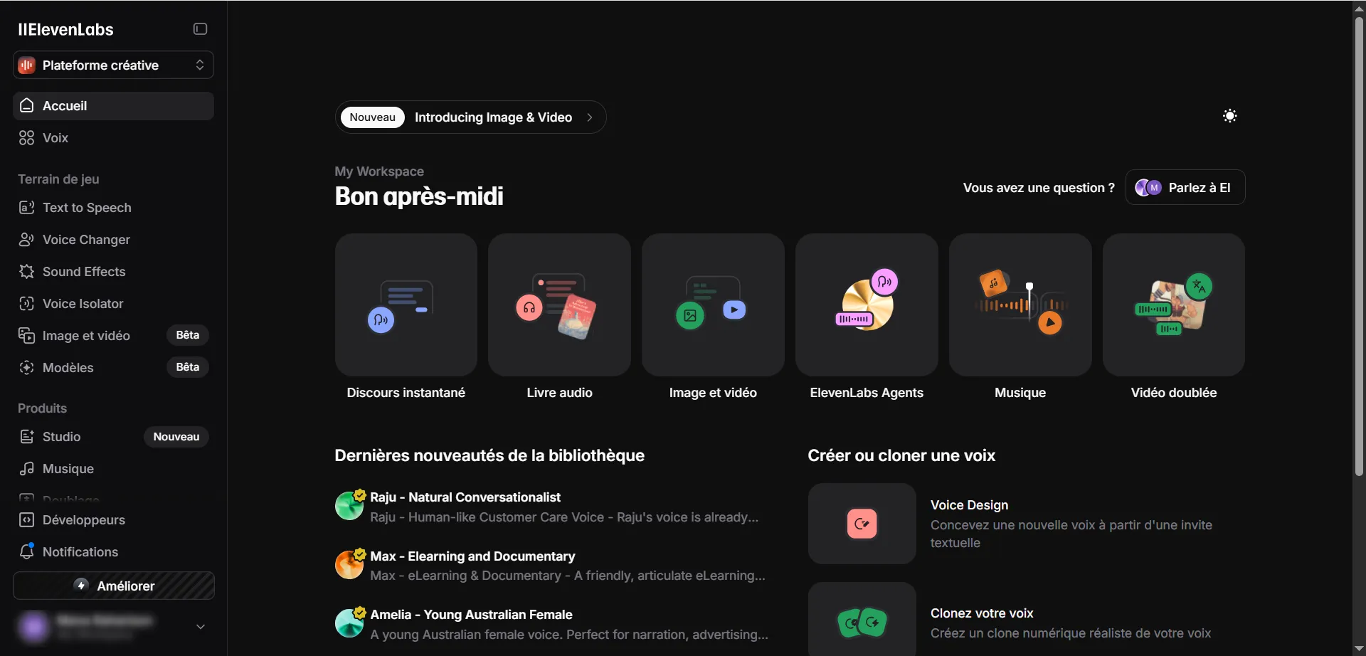Sur l'interface d'acceuil, cliauez sur  la rubrique avec votre nom d'utilisateur.